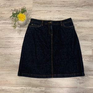 Boden darkwash jean skirt size 10